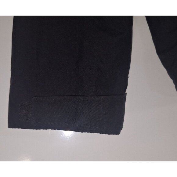 Abercrombie Mens Hooded Lined Cloth Jacket Size Small Black Hook & Latch Sleeves - Picture 11 of 15